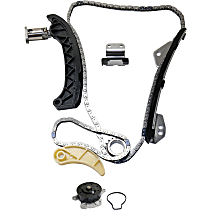 2-Piece Kit Timing Chain Kit, enginedesignationname: 2ZR-FE, DOHC, 16 Valve, Without VVT Cam Gear(s), 4 Cyl 1.8L, includes (1) Timing Chain Kit and (1) Water Pump