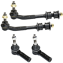 4-Piece Kit Front Suspension Kit, Includes (2) Sway Bar Link and (2) Tie Rod End