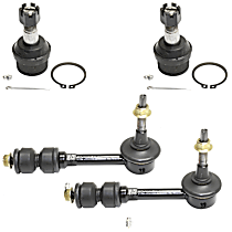 4-Piece Kit Front Suspension Kit, Four Wheel Drive,  Includes (2) Ball Joint and (2) Sway Bar Link