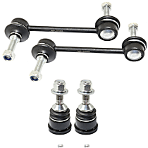 4-Piece Kit Front Suspension Kit, includes (2) Ball Joint and (2) Sway Bar Link