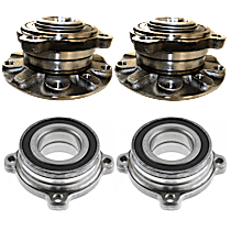 4-Piece Kit Front and Rear, Driver and Passenger Side Suspension Kit, Includes (2) Wheel Bearing and (2) Wheel Hub