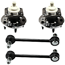 4-Piece Kit Rear Suspension Kit, Fits Models With ABS,  Includes (2) Sway Bar Link and (2) Wheel Hub