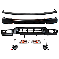 7-Piece Kit Front, Driver and Passenger Side Halogen Fog Light, With bulb(s),  For Models With Sport Package and Fender Flare Holes, Sport Utility, OE Replacement  Includes (1) Bumper, (1) Bumper Trim, (2) Fog Light, (2) Turn Signal Light, an