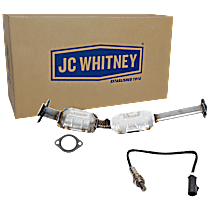 2-Piece Kit Radiator Side Catalytic Converter, Undercar, includes Oxygen Sensor