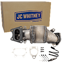 2-Piece Kit Front, Driver Side Catalytic Converter, 3.2L 6Cyl, Federal EPA Standard, 46-State Legal (Cannot ship to CA, CO, NY or ME), Radiator Side, Naturally Aspirated,  Includes (1) Catalytic Converter and (1) Oxygen Sensor