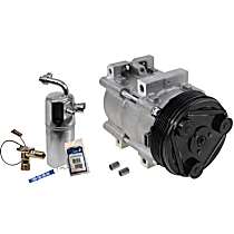 2-Piece Kit A/C Compressor Kit, 2.3L 4Cyl, With Clutch, 6-Groove Pulley,  Includes (1) A/C Compressor and (1) A/C Service Kit (A/C Accumulator, A/C Orifice Tube, and A/C O-Ring and Gasket Seal Kit)