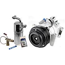 A/C Compressor Kit Kit, Includes A/C Compressor and A/C Service Kit (A/C Accumulator, A/C Orifice Tube, and A/C O-Ring and Gasket Seal Kit), Compressor Type