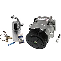2-Piece Kit A/C Compressor Kit, 5.4L 8Cyl, GAS, With Clutch, 8-Groove Pulley,  Includes (1) A/C Compressor and (1) A/C Service Kit (A/C Accumulator, A/C Expansion Valve, A/C Orifice Tube, and A/C O-Ring and Gasket Seal Kit)