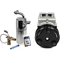 2-Piece Kit A/C Compressor Kit, 7.3L 8Cyl, Without Rear A/C, With Clutch, 8-Groove Pulley,  Includes (1) A/C Compressor and (1) A/C Service Kit (A/C Accumulator, A/C Orifice Tube, and A/C O-Ring and Gasket Seal Kit)