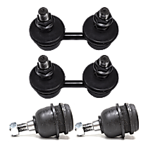 4-Piece Kit Front Suspension Kit, Includes (2) Ball Joint and (2) Sway Bar Link