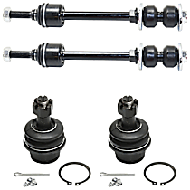 4-Piece Kit Front, Driver and Passenger Side Suspension with Ball Joints and Sway Bar Links
