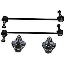 4-Piece Kit Front Suspension Kit, Includes (2) Ball Joint and (2) Sway Bar Link