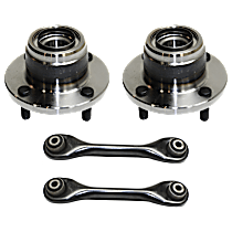 4- Piece Kit Rear, Driver and Passenger Side, 4-Wheel ABS, with Rear Disc Brake, includes Lateral Link