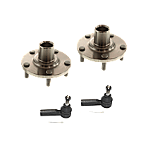 Suspension Kit, includes (2) Tie Rod End and (2) Wheel Hub