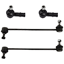 4-Piece Kit Front Suspension Kit, Includes (2) Sway Bar Link and (2) Tie Rod End