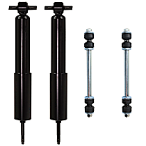 4-Piece Kit Front Suspension with Shock Absorbers and Sway Bar Links, Rear Wheel Drive