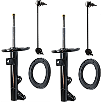 4-Piece Kit Front Suspension with Struts and Sway Bar Links, Rear Wheel Drive