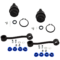 4-Piece Kit Front Suspension Kit,  Includes (2) Ball Joint and (2) Sway Bar Link