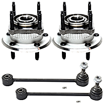 Rear Suspension Kit, Includes Sway Bar Link And Wheel Hub