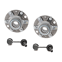 Rear Suspension Kit, Includes Sway Bar Link And Wheel Hub
