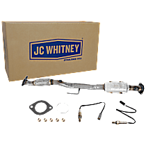 3-Piece Kit Rear Catalytic Converter, 2.5L 4Cyl, Federal EPA Standard, 46-State Legal (Cannot ship to CA, CO, NY or ME), Direct Fit, Naturally Aspirated, Coupe,  Includes (1) Catalytic Converter and (2) Oxygen Sensor