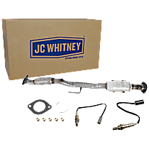 3-Piece Kit Rear Catalytic Converter, 2.5L 4Cyl, Federal EPA Standard, 46-State Legal (Cannot ship to CA, CO, NY or ME), Direct Fit, Naturally Aspirated, Coupe,  Includes (1) Catalytic Converter and (2) Oxygen Sensor