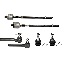 6-Piece Kit Front, Driver and Passenger Side Suspension, includes Ball Joint and Tie Rod End