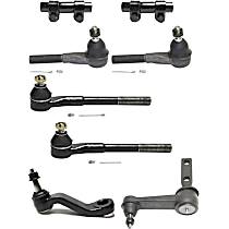 8-Piece Kit Front, Driver and Passenger Side Suspension Kit, Rear Wheel Drive,  Includes (1) Idler Arm, (1) Pitman Arm, (2) Tie Rod Adjusting Sleeve, and (4) Tie Rod End