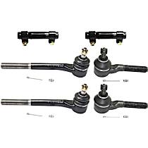 6-Piece Kit Front Suspension, includes Tie Rod Adjusting Sleeve and Tie Rod End, All Wheel Drive/Four Wheel Drive