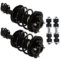 4-Piece Kit Front Suspension with Shock Absorber and Strut Assembly and Sway Bar Link