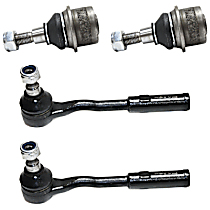 4-Piece Kit Front, Driver and Passenger Side Suspension Kit, Includes (2) Ball Joint and (2) Tie Rod End