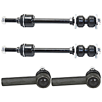 4-piece kit, Front Suspension Kit, includes Sway Bar Link and Tie Rod End
