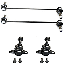 4-Piece Kit Front Suspension Kit, Includes (2) Ball Joint and (2) Sway Bar Link