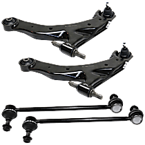 4-Piece Kit Front, Driver Side Suspension Kit, Includes (2) Control Arm and (2) Sway Bar Link