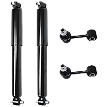 4-Piece Kit Rear Suspension Kit, FWD, includes (2) Shock Absorber and Strut Assembly and (2) Sway Bar Link