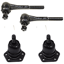 4-piece kit, Front, Driver And Passenger Side Suspension Kit, includes Ball Joint and Tie Rod End