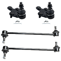 4-Piece Kit Front Suspension Kit, Includes (2) Ball Joint and (2) Sway Bar Link