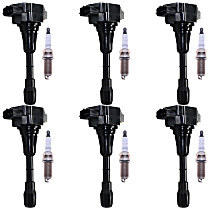 12-Piece Kit Ignition Coil,  6 Cylinder, 3.5 Liter, includes Spark Plugs