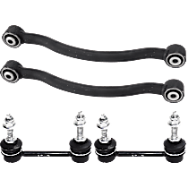 4-Piece Kit Front, Driver and Passenger Side Suspension Kit, Rear Wheel Drive,  Includes (2) Control Arm and (2) Sway Bar Link