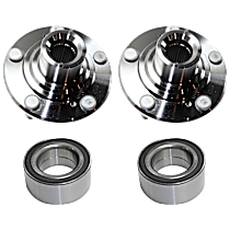 4-Piece Kit Front, Driver and Passenger Side Wheel Bearing,  Includes (2) Wheel Bearing and (2) Wheel Hub