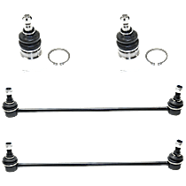4-Piece Kit Front Suspension Kit, Includes (2) Ball Joint and (2) Sway Bar Link