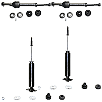 4-Piece Kit Front Suspension Kit, Crew Cab Pickup, Rear Wheel Drive, with 5 Lug Wheels,  Includes (2) Shock Absorber and Strut Assembly and (2) Sway Bar Link