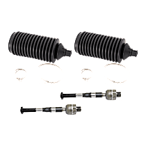 4-Piece Kit Driver and Passenger Side Suspension Kit, Includes (2) Steering Rack Boot and (2) Tie Rod End