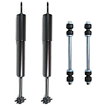 4-Piece Kit Front Suspension Kit, Includes (2) Shock Absorber and (2) Sway Bar Link