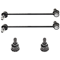 4-Piece Kit Front Suspension Kit, Includes (2) Ball Joint and (2) Sway Bar Link