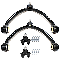 4-Piece Kit Front, Driver and Passenger Side, Upper, Lower Control Arm, 4WD,  Includes (2) Ball Joint and (2) Control Arm