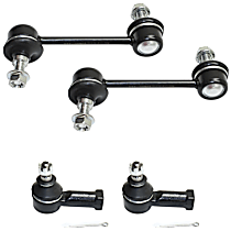 4-Piece Kit Front Suspension Kit, includes (2) Sway Bar Link and (2) Tie Rod End