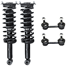 4-Piece Kit Rear Suspension Kit, Includes (2) Loaded Strut and (2) Sway Bar Link