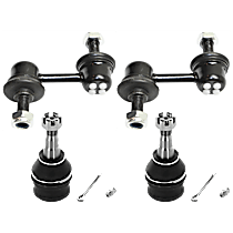 4-Piece Kit Front Suspension Kit, Includes (2) Ball Joint and (2) Sway Bar Link