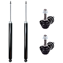 4-Piece Kit Rear, Driver and Passenger Side Suspension Kit, Includes (2) Shock Absorber and Strut Assembly and (2) Sway Bar Link